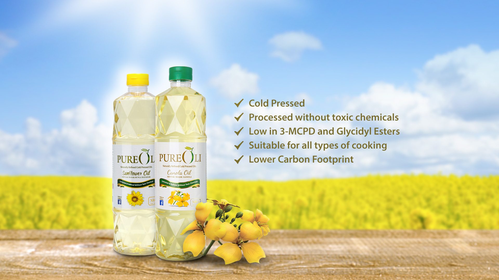 PureOli Naturally Refined Cold Pressed Oils PureOli Naturally